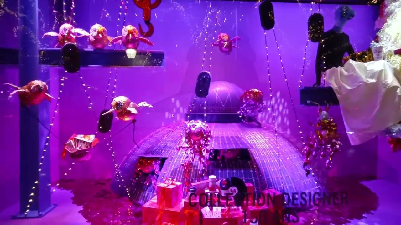 Vitrines animées Galeries Lafayette Noël 2024