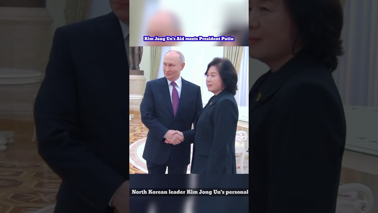 Kim Jong Un's personal secretary meets Putin #russia #northkorea #kimjongun #putin #ukraine #shorts