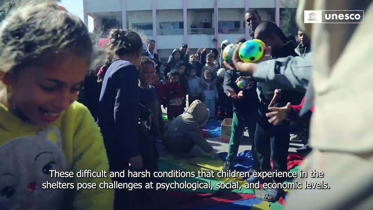 UNESCO's Mental Health Support for Gaza Displaced Children and Families