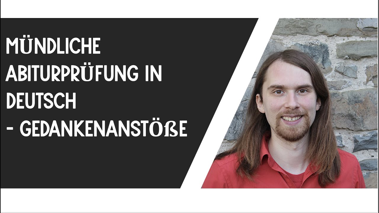 Mündliche Abiprüfung in Deutsch
