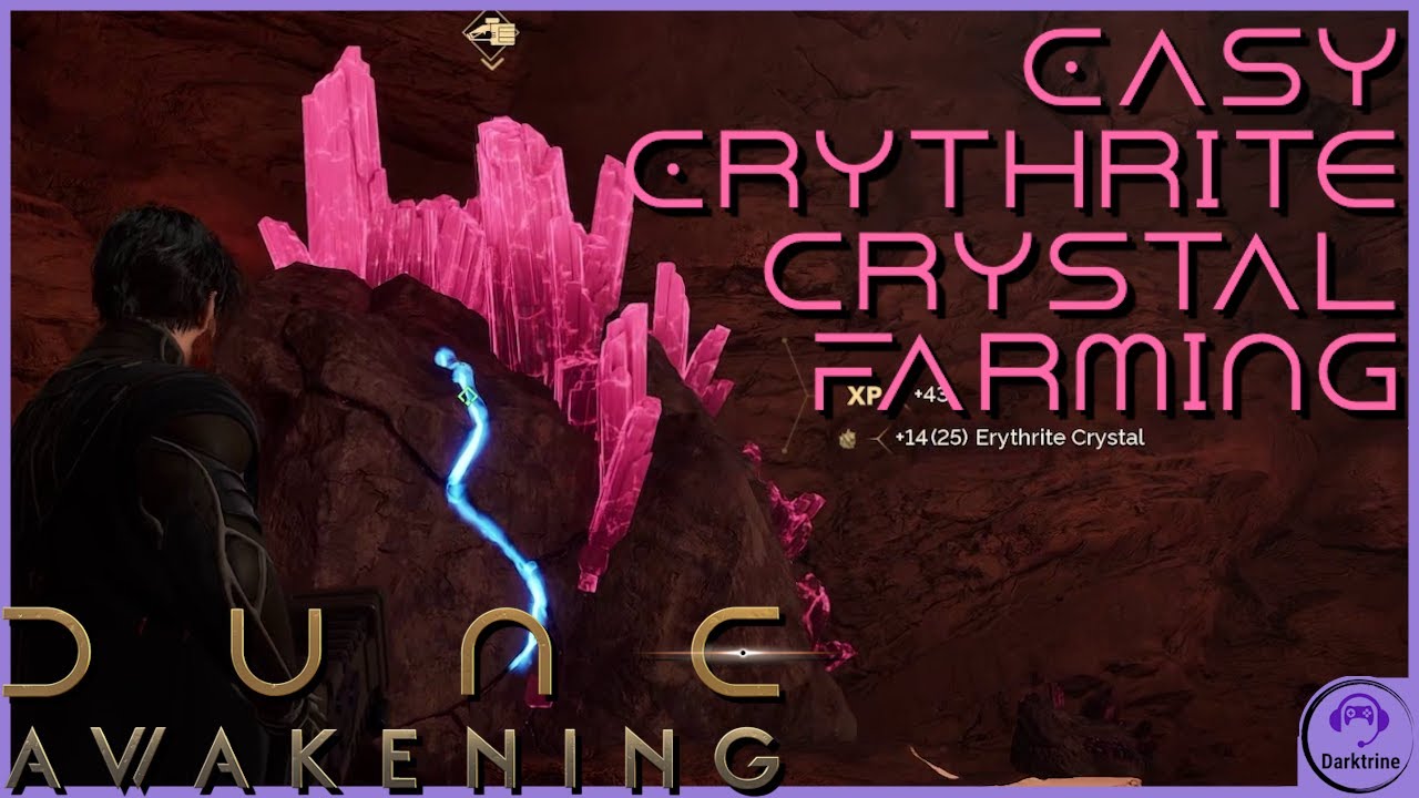 Easy Erythrite Crystal 💎 Farming Spot for Cobalt Paste! - Dune Awakening #duneawakening #gaming