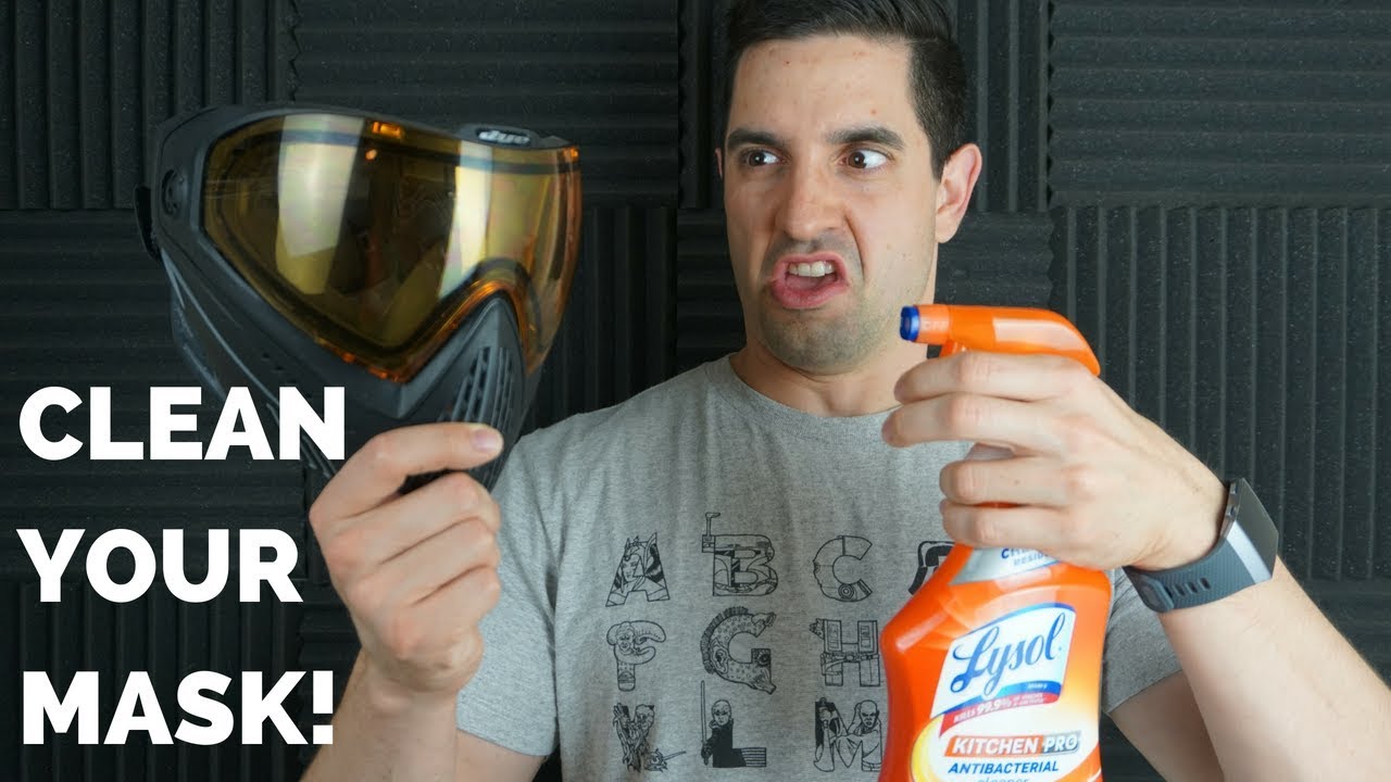 HOW TO CLEAN YOUR PAINTBALL MASK