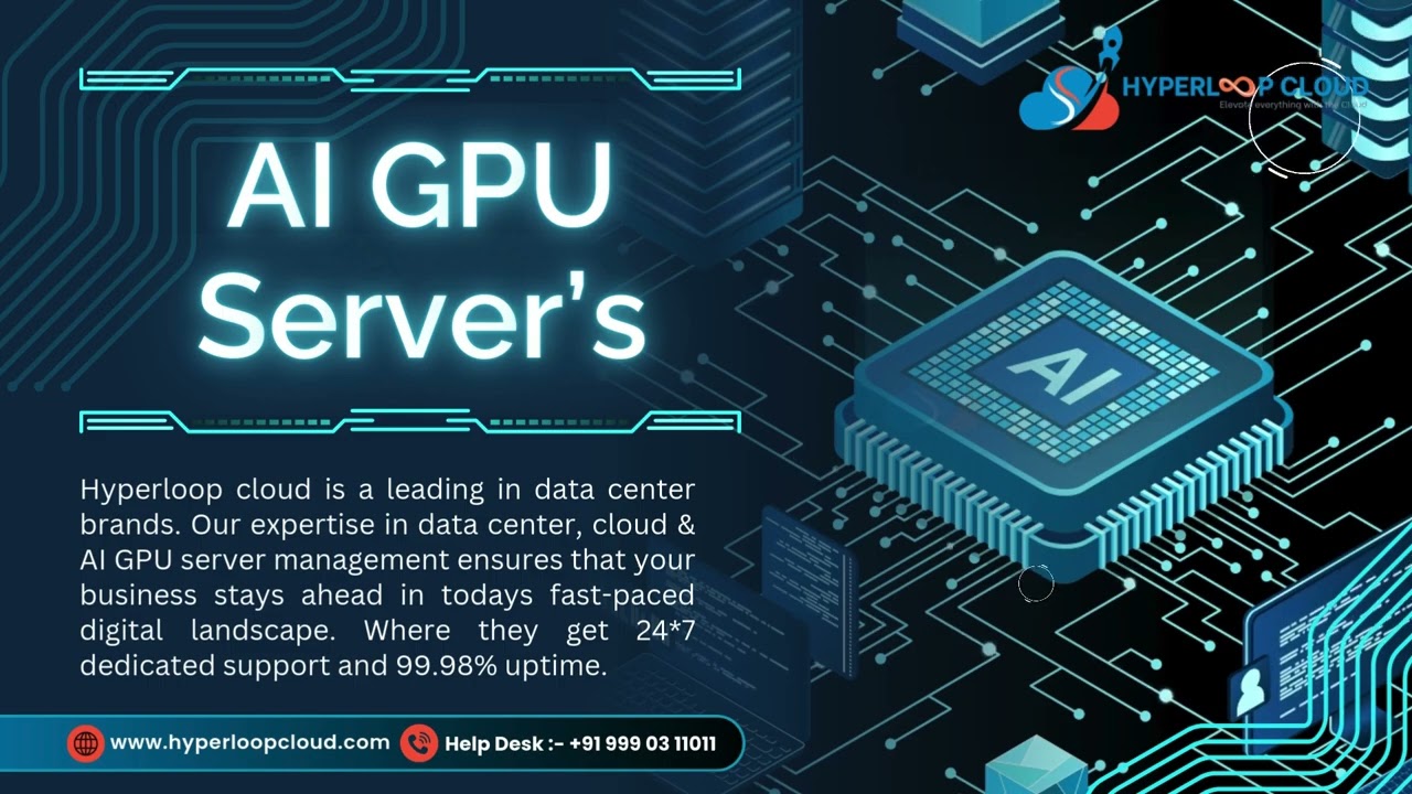 Hyperloop Cloud Artificial Intelligence GPU Server #hyperloopcloud #cloud #tallyoncloud #gpu #ai