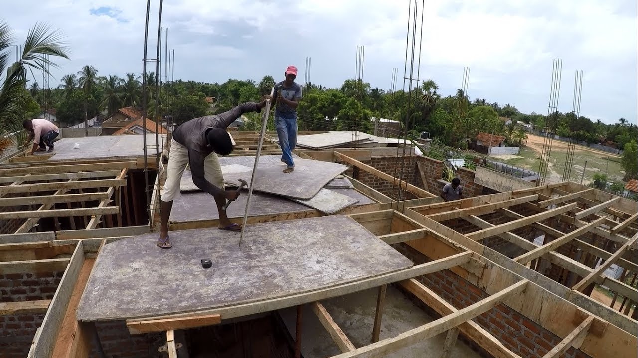 Installation Wood Formwork For Concrete Slabs And Beams of Roofing Construction