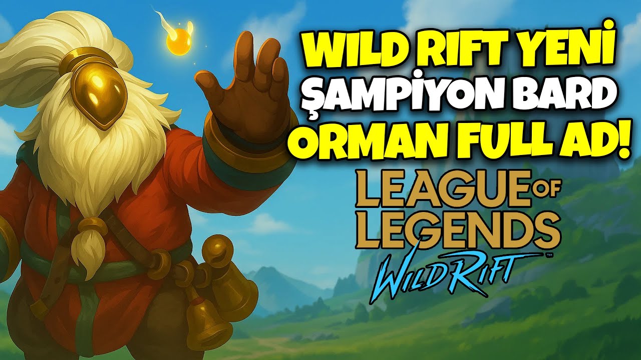 Wild Rift İlk Ranked Ma&ccedil;ımda Full AD Bard Jungle Oynadım! @ZEANWR