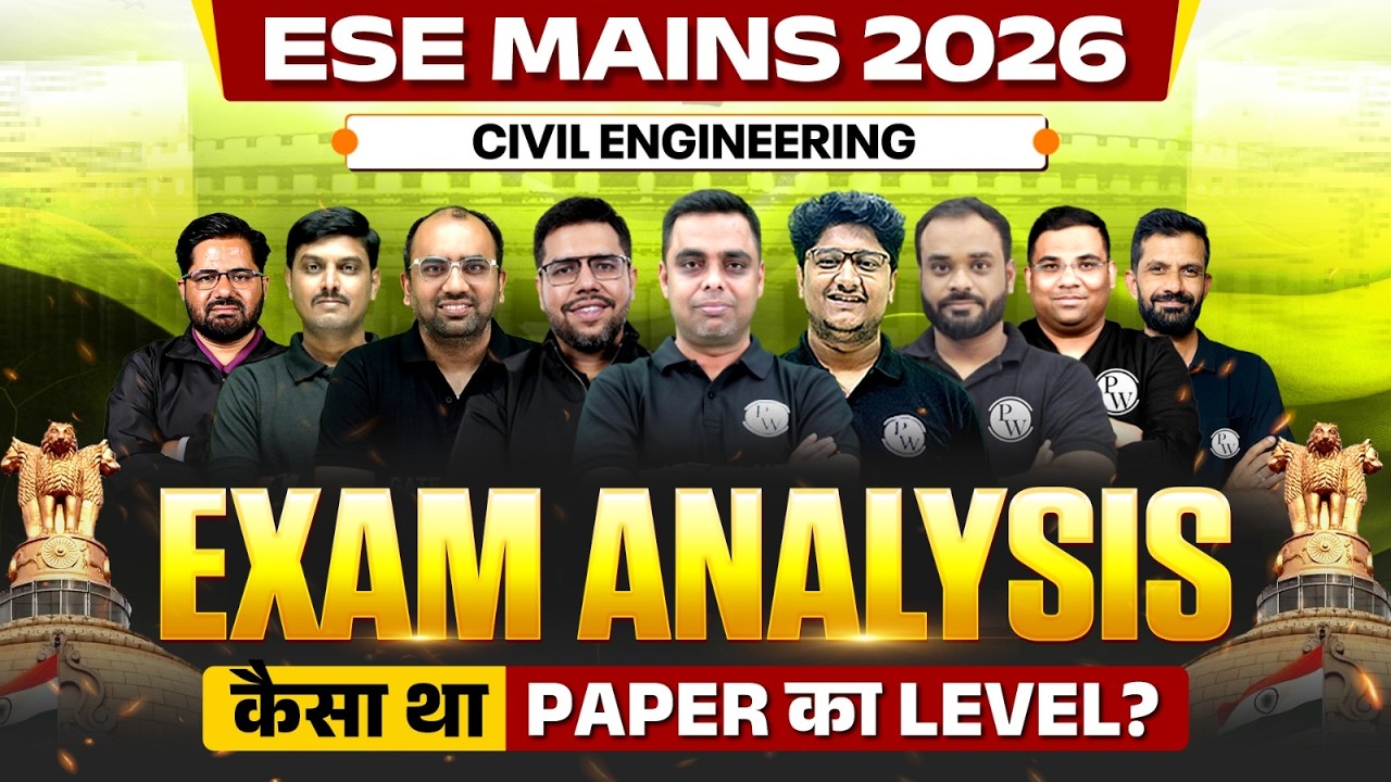 ESE Mains 2026 Exam Analysis | UPSC ESE 2026 Civil Engineering Paper Solution | UPSC ESE Exam Level
