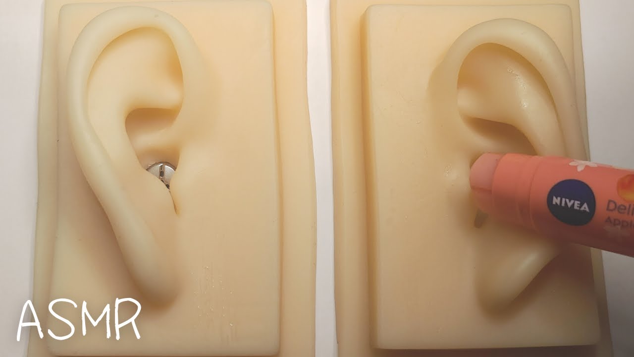 ASMR '꾸덕 꾸덕' 립밤 귀 마사지 | Lip Balm Ear Massage