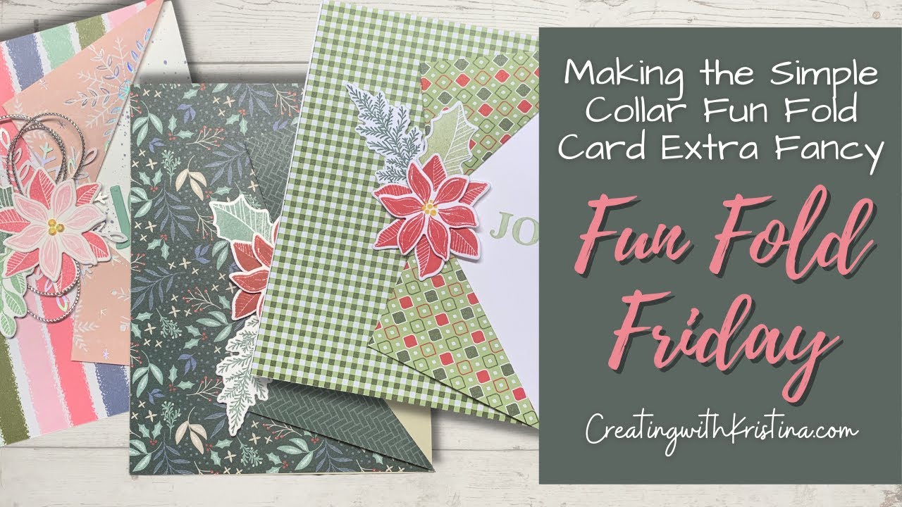 Making the Simple Collar Fun Fold Card Extra Fancy