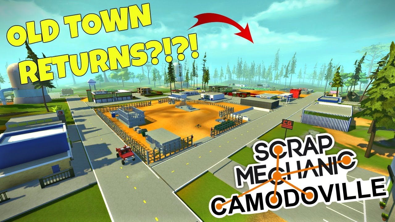 OLD TOWN RETURNS?!?! + 80K SUBS! - Scrap Mechanic Town Update Gameplay (World Download)