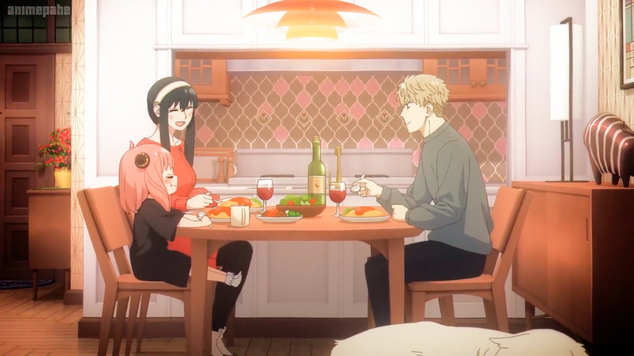 シンプルな食事ですが、幸せと笑いに満ちています!! 愛は時に最もシンプルなものから生まれるものです。[ SPY×FAMILY ss2 Full HD Engsub】