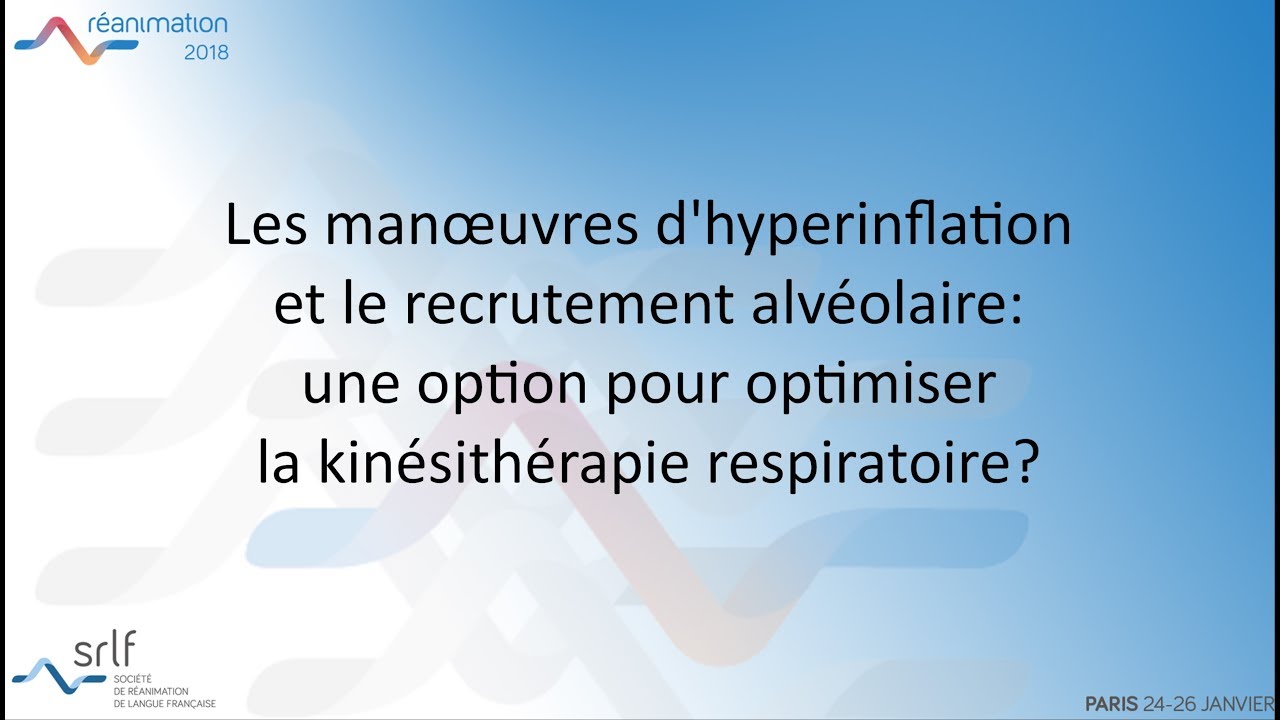 Réanimation 2018 - Techniques kinésithérapiques pour sevrage difficile R. MARTINEZ ALEJOS