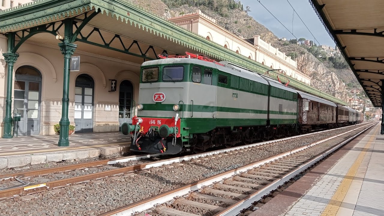 treno storico 2 e 3 dicembre 2023 alla stazione di Giardini Naxos