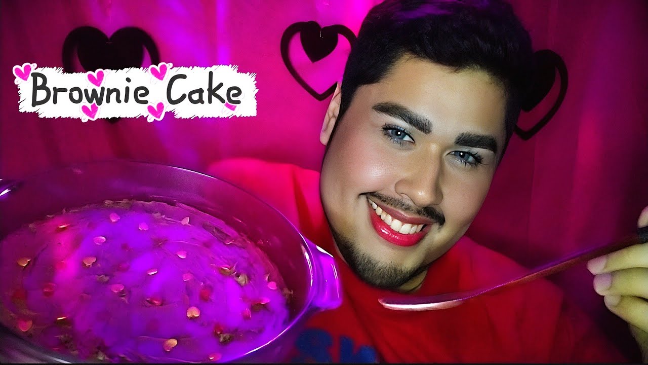 ASMR | Brownie Cake | Pastel de Brownie | Intense Chewing Sounds, Susurros 먹방