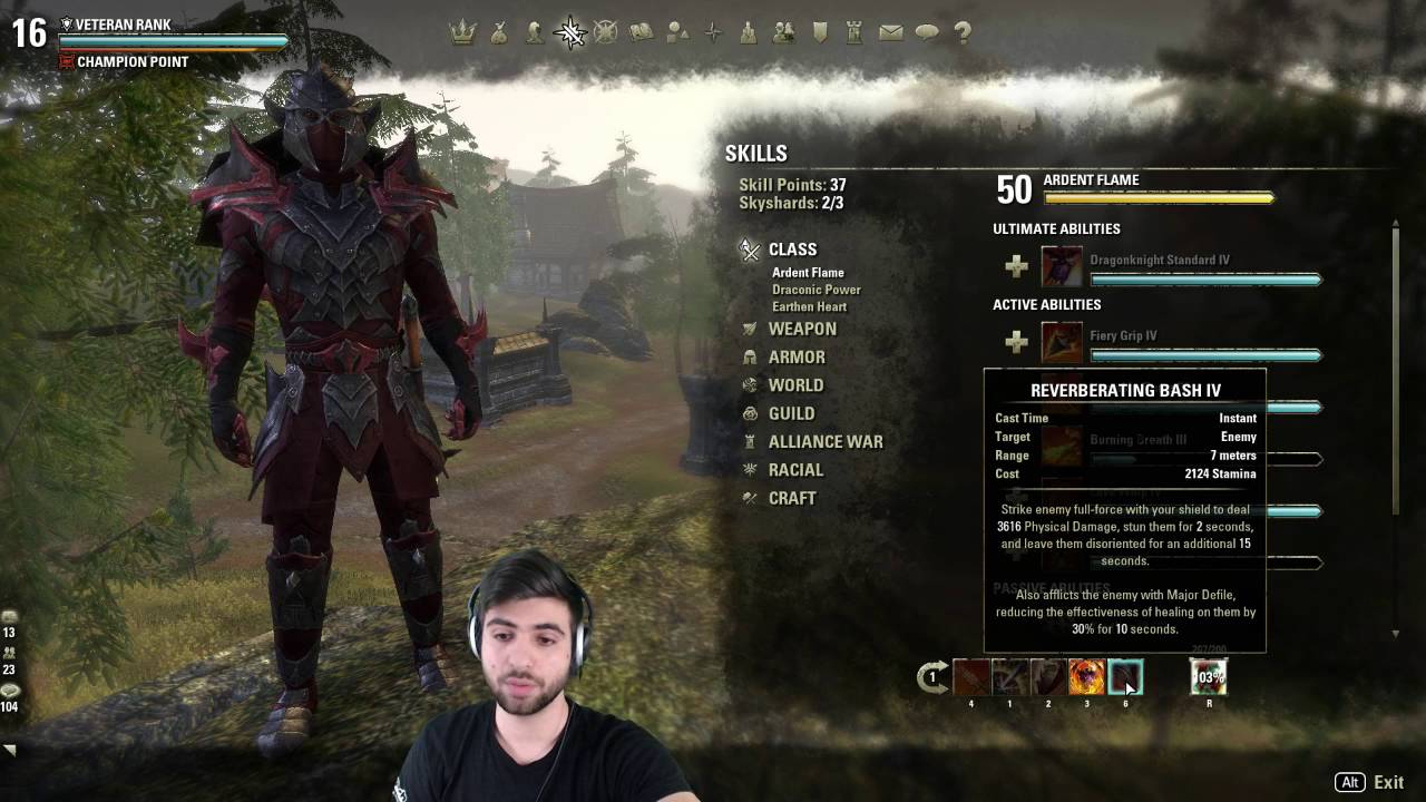 ESO: Stamina Dragonknight 2016 - Build Video