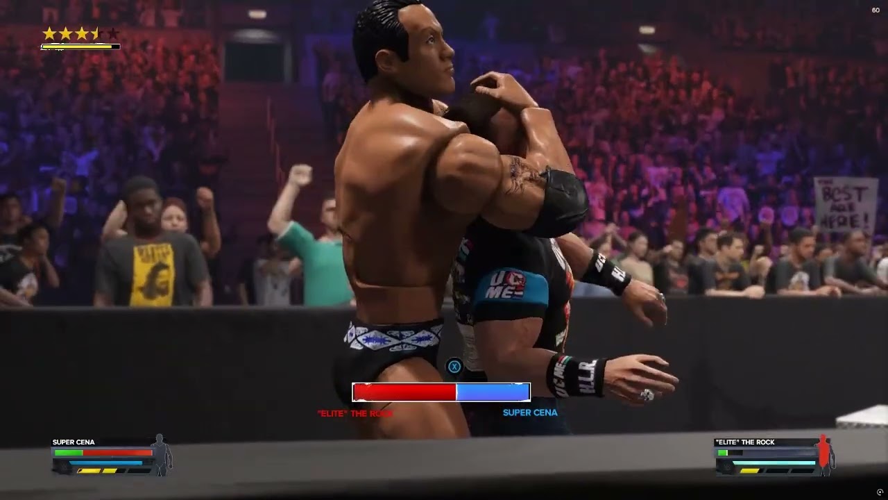Super Cena vs The Elite Rock [WWE 2K24]