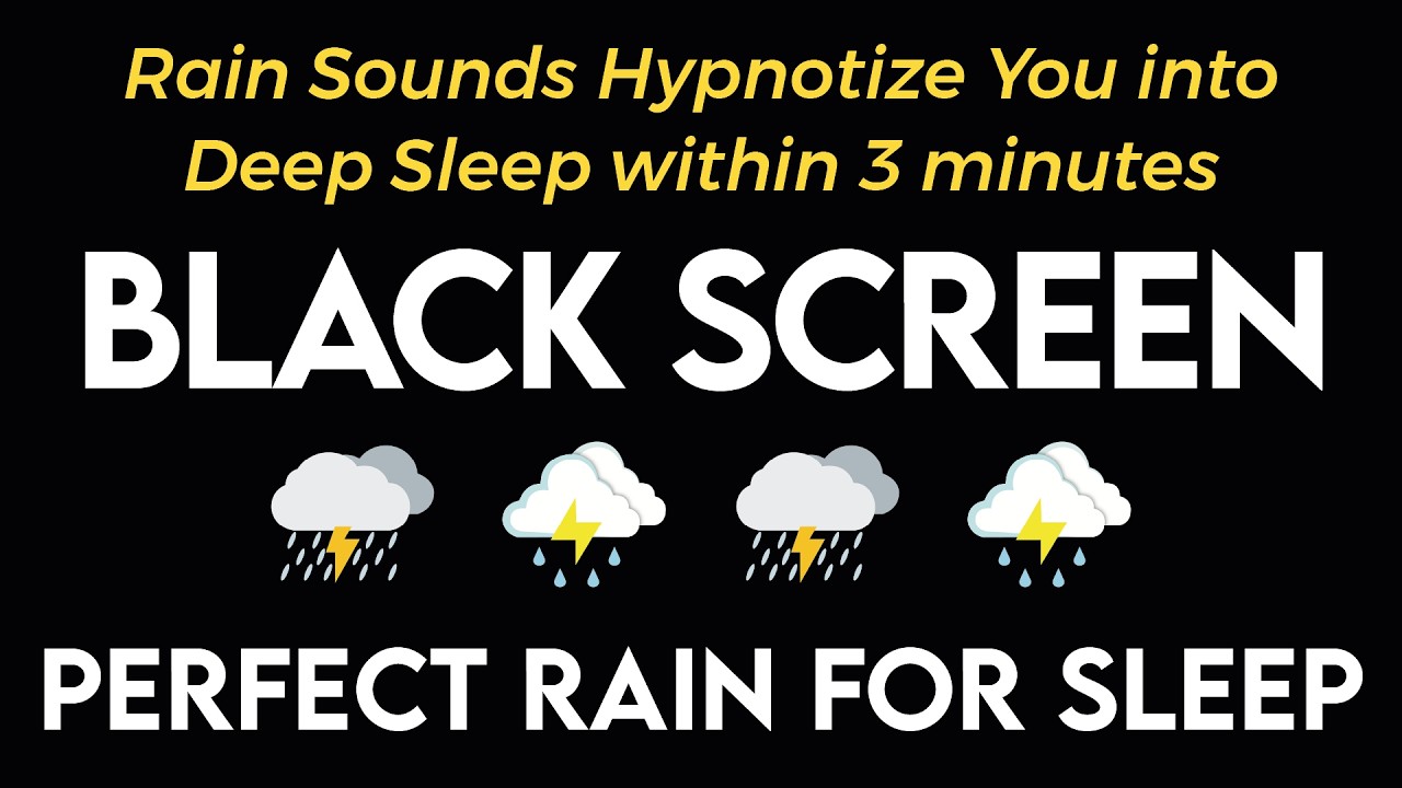 Звуки дождя гипнотизируют и погружают в глубокий сон — проливной дождь и сильный гром ⚡ Расслабление