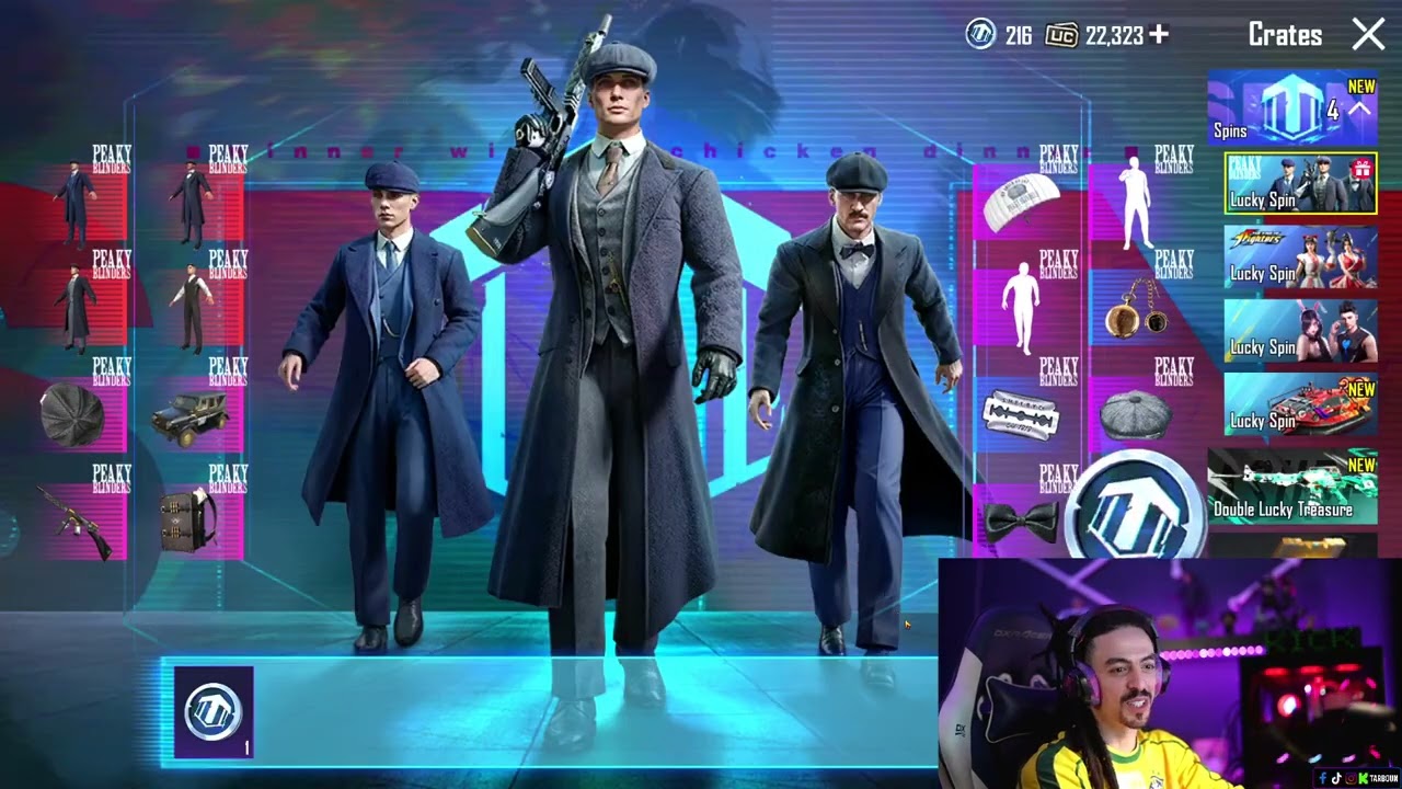 تربون بيفتح لبسة Peaky Blinders ولبسه البنت الجديدة ببجي موبايل