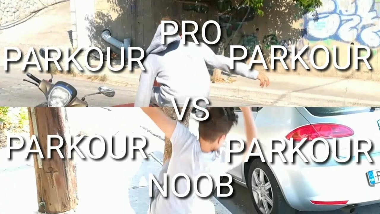 PRO VS NOOB Parkour)(greek video)