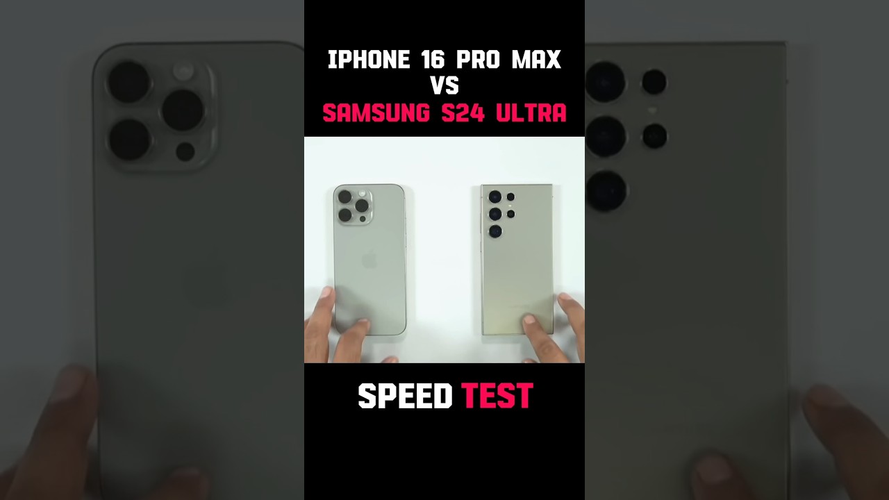 😱IPHONE 16 PRO MAX VS SAMSUNG 24 ULTRA SPEED TEST !!