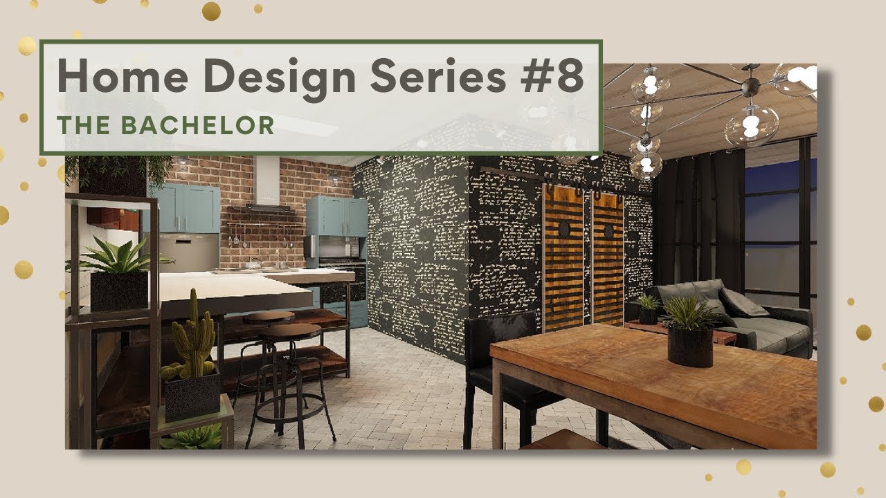 BACHELOR'S PAD | Interior Design Inspiration: A 3D Visualization | Home Design Series #8