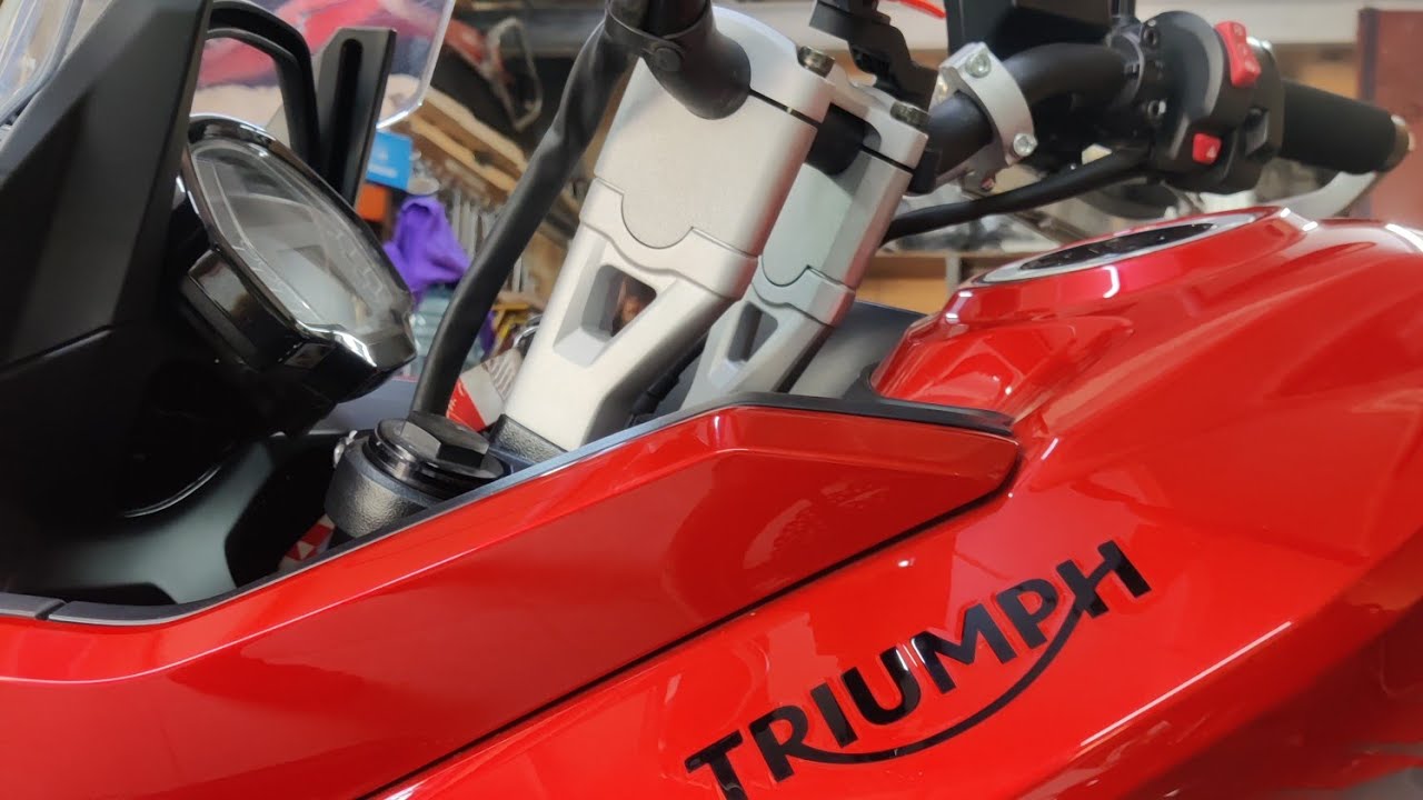 Handle bar risers for triumph tiger 660sports .