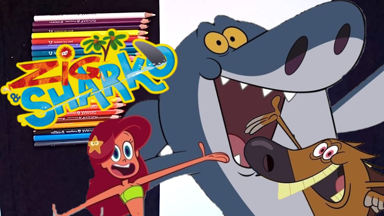 How to draw and Color # 116 Zig et Sharko / Dessiner et colorier Zig and Sharko # 116