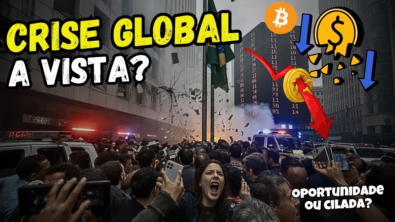 CRISE GLOBAL SE APROXIMANDO - - ATIVOS DERRETENDO E BITCOIN DESPENCANDO 22% EM 1 SEMANA