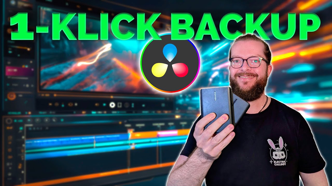 DaVinci Resolve Backups: Projekte SICHER archivieren mit 1-Klick! 💾