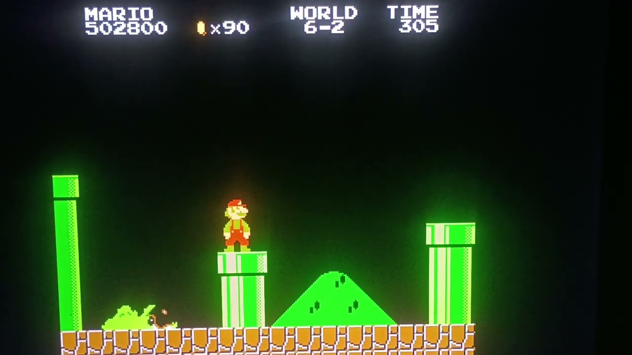 Classic 1985 Nintendo NES Super Mario Bros world 6-2 Saturday January 17th 2026
