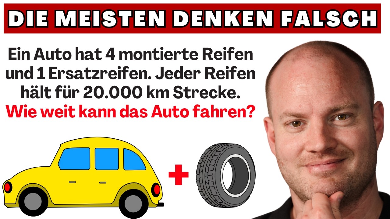 Finde die richtige Strategie: Wie weit kann das Auto fahren?