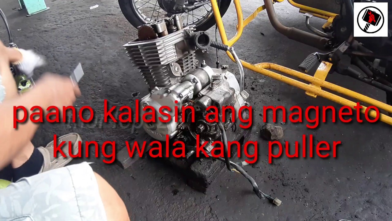 HOW TO REMOVE FLYWHEEL {MAGNETO} WITHOUT USING PULLER