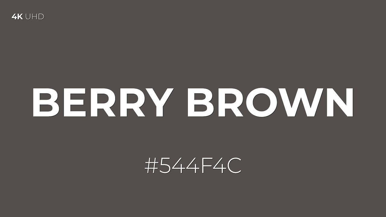 Berry Brown Screen - Ultimate Room Transformation Light - (#544F4C) - RGB(84, 79, 76)