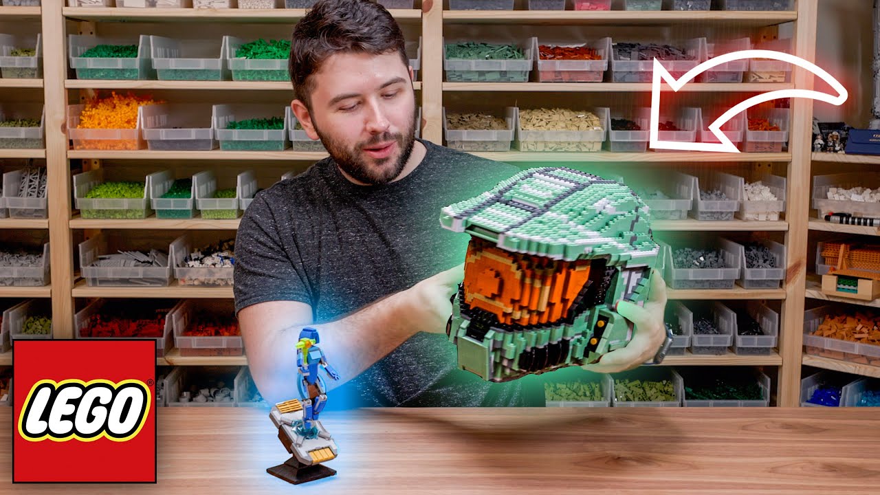 Мастер Чиф и Кортана, собранные из LEGO!