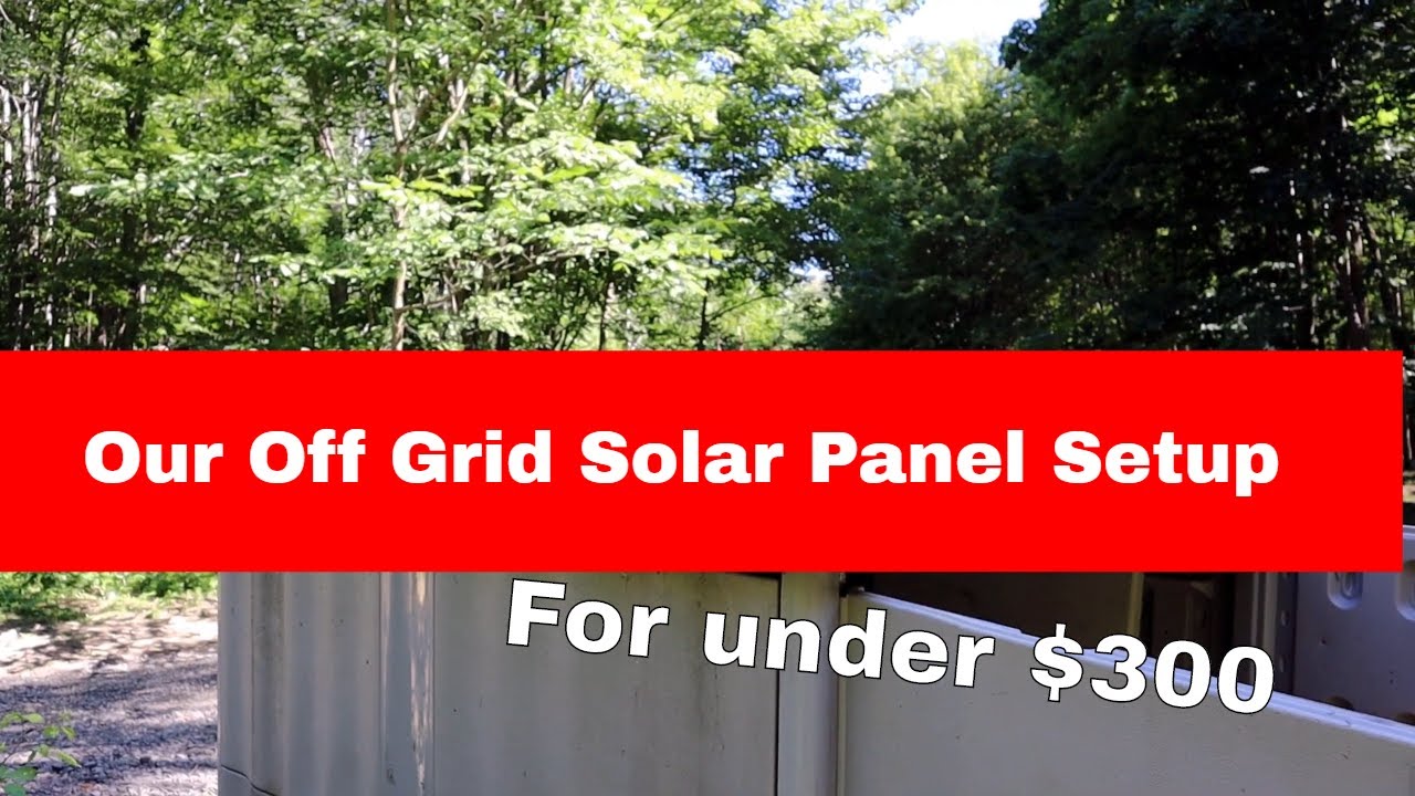 See our SIMPLE Amazon Solar Power Setup at Our Off Grid Cabin Property. UNDER $300