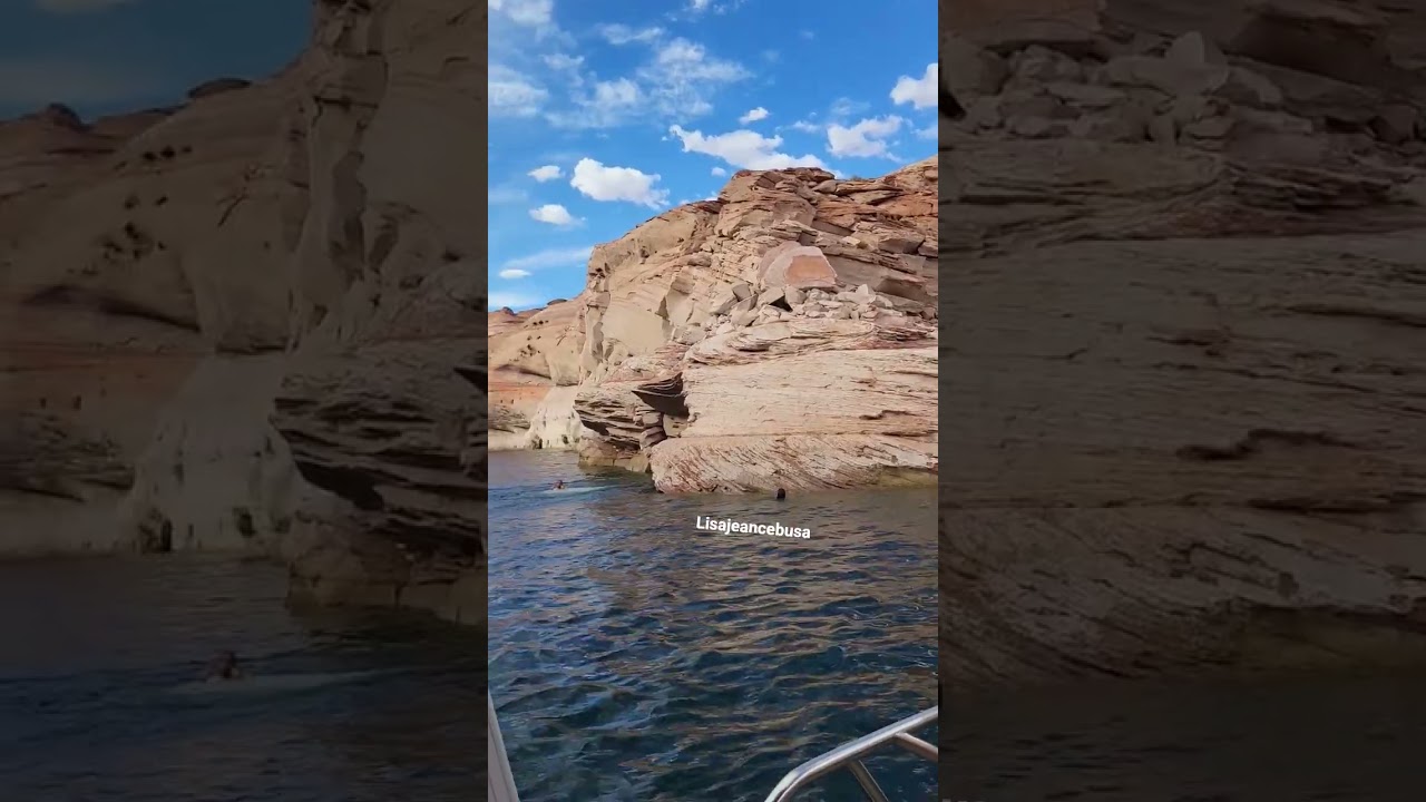 Давайте прыгнем сюда, в прекрасное озеро Пауэлл! Семейный отдых.