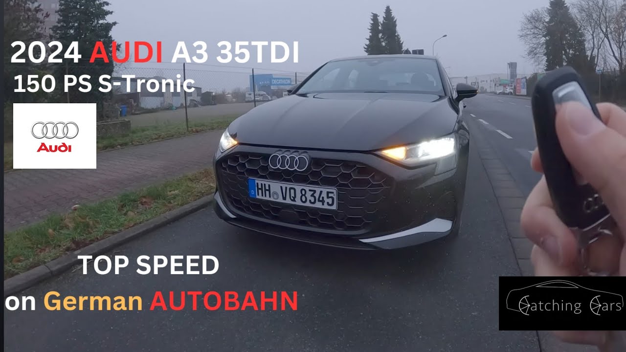 2024 Audi A3 hits over *200 kmh* on German Autobahn | ACCELERATION *TOPSPEED* | POV by Catching Cars
