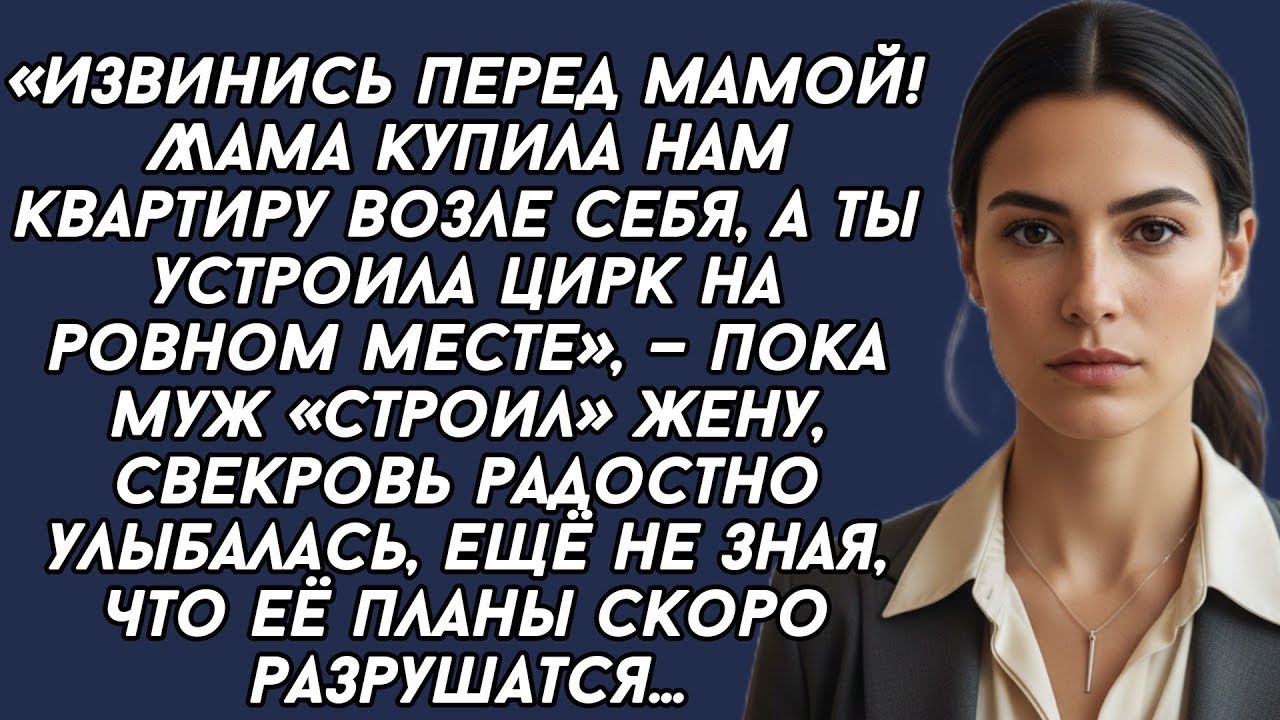 ​Извинись перед мамой! Мама купила нам квартиру возле себя, а ты устроила цирк на ровном месте