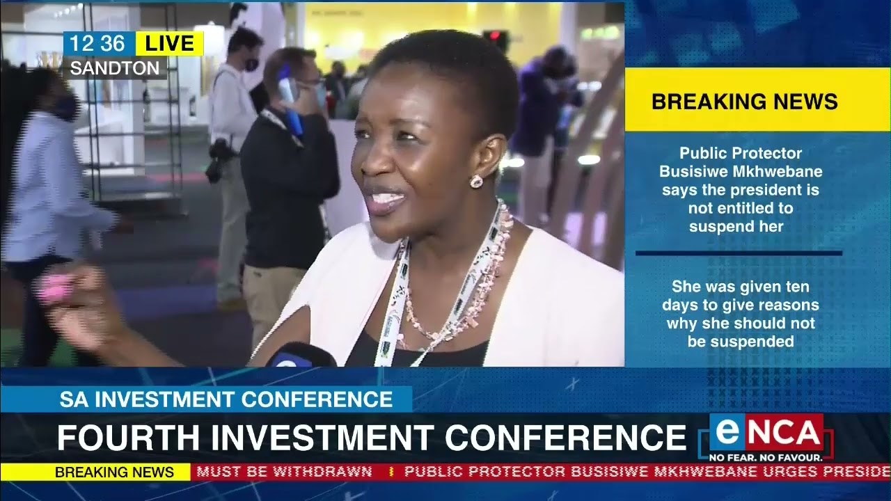 Fourth investment conference | Selling South Africa to potential investors.