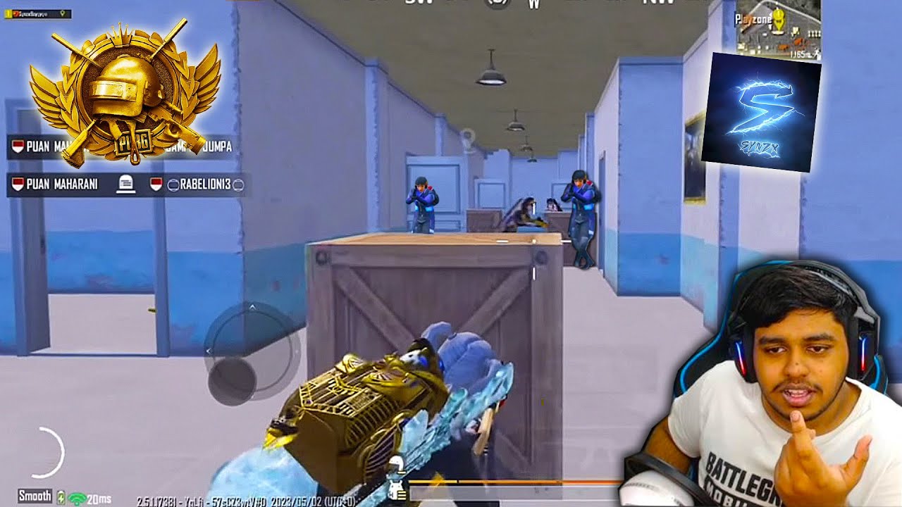 KING of HACKER Reflex 5 Finger Claw Conqueror SynzX BEST Moments in PUBG Mobile