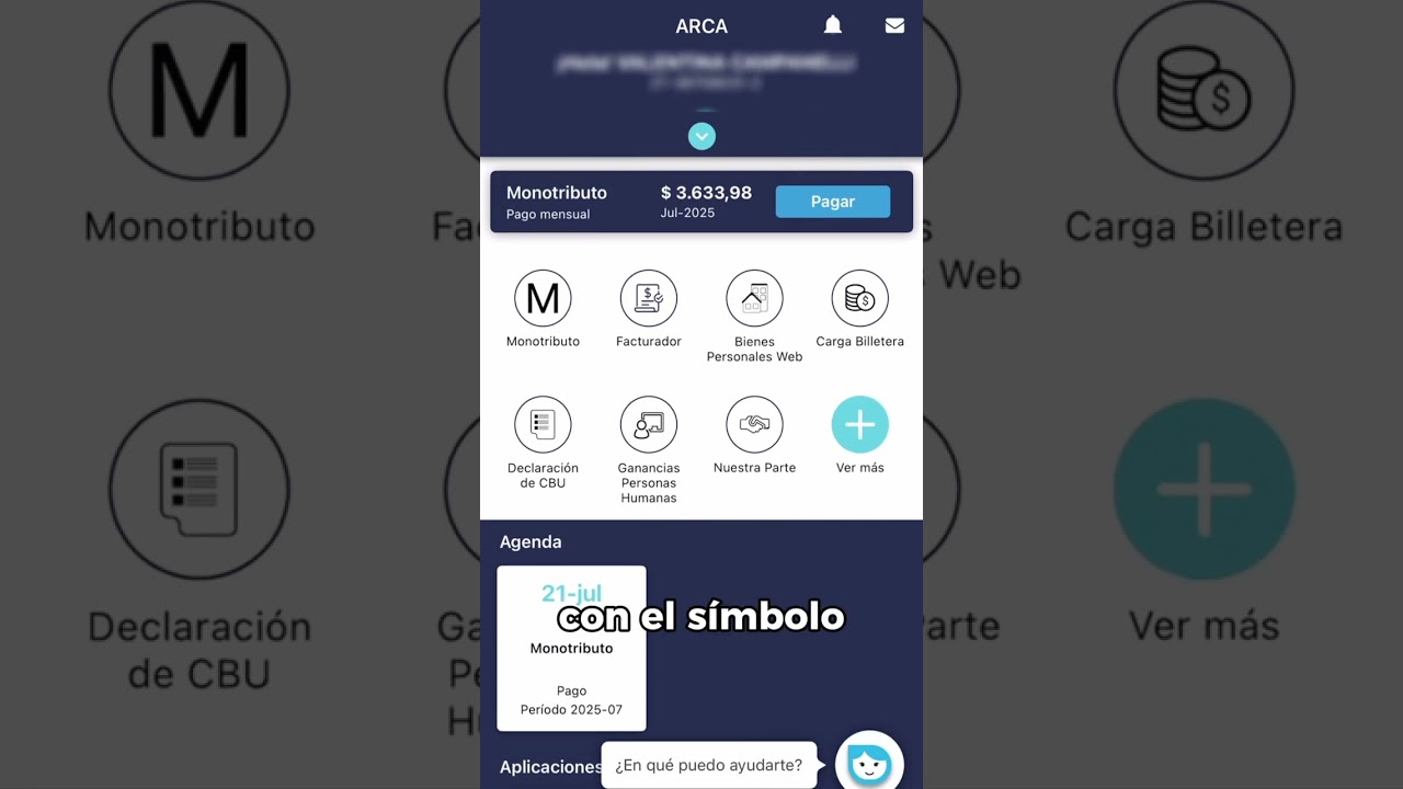 ARCA M&Oacute;VIL: Consultar deuda