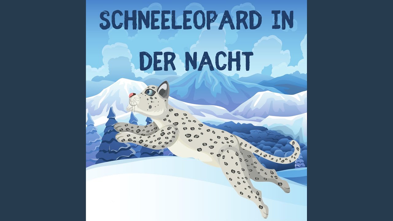 Schneeleopard in der Nacht