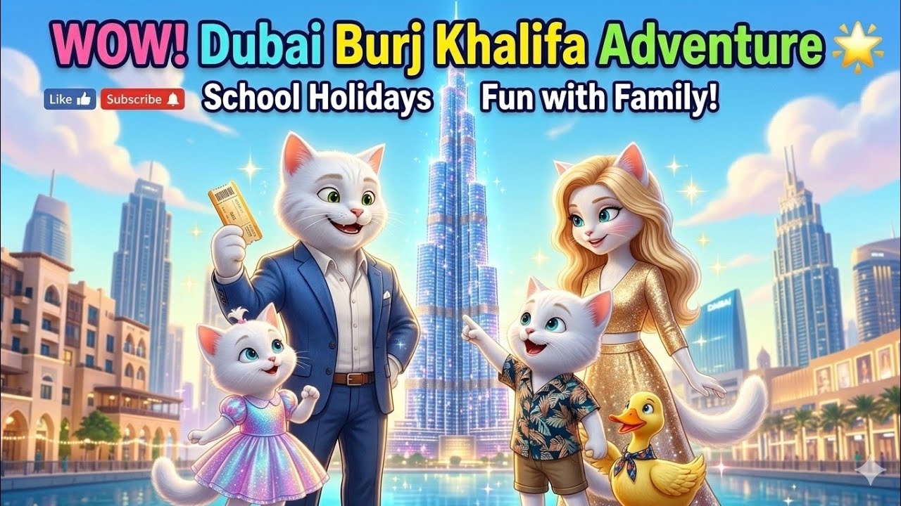 🌟 Dubai Adventure! Burj Khalifa Trip with Family 🏙️✈️🍦