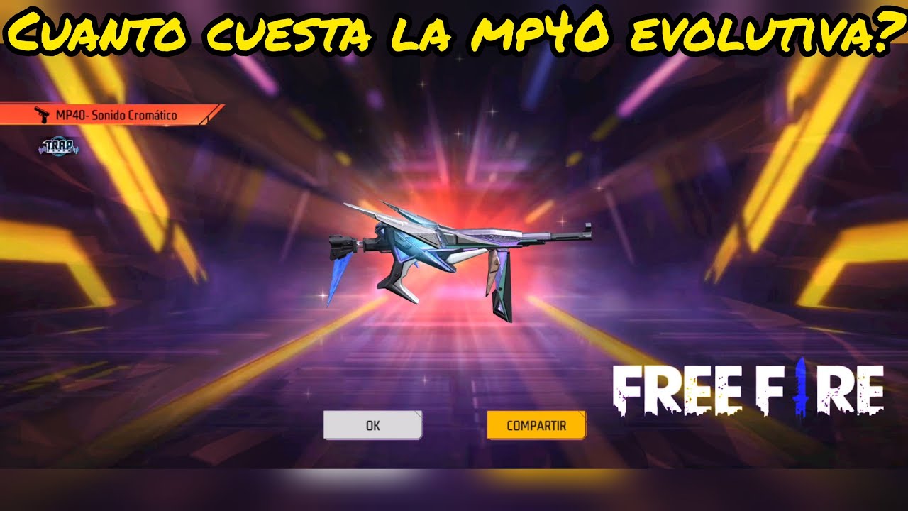 Cuanto cuesta la MP40 Sonido Cromático Evolutiva en Free Fire? @GarenaFreeFireLATAM 