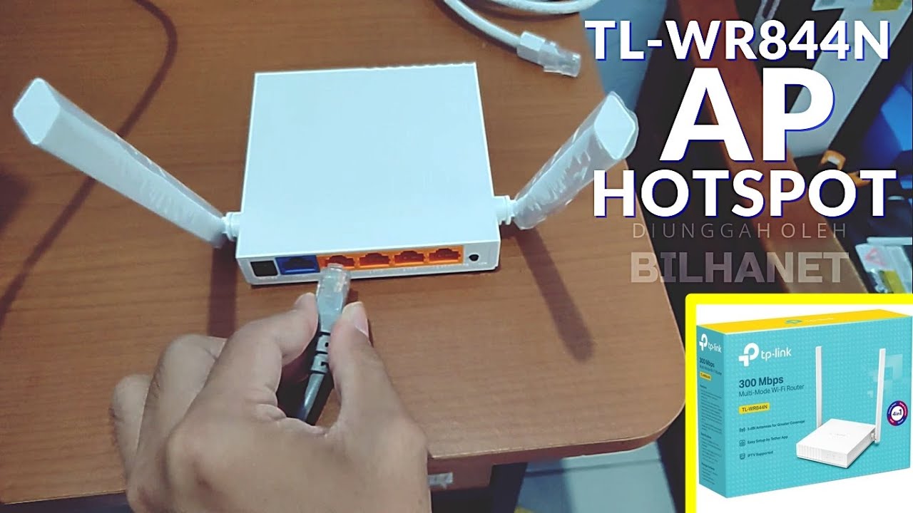 Setting TP-Link TL WR844N Mode Access Point Voucher | AP Hotspot MikroTik