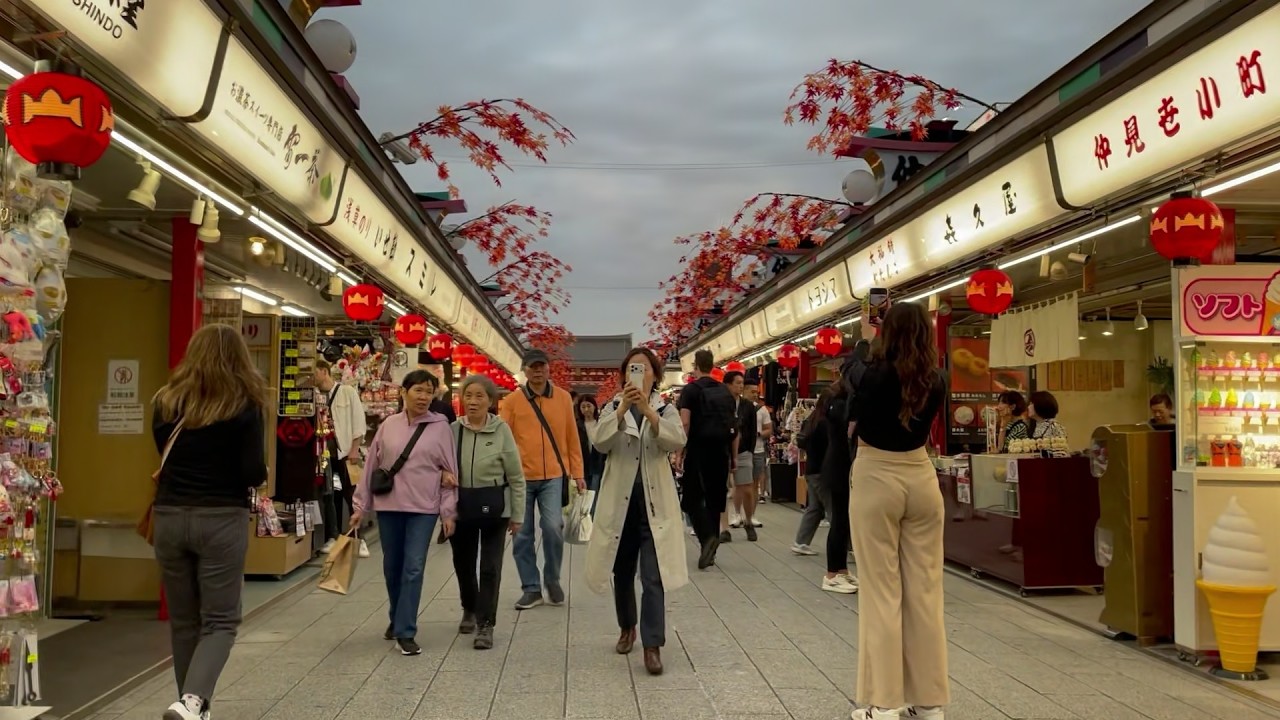 To Asakusa's Sensoji Temple 🏯 | Sumida Park | Oct 9 2025 [No Talking Urban Ambience]