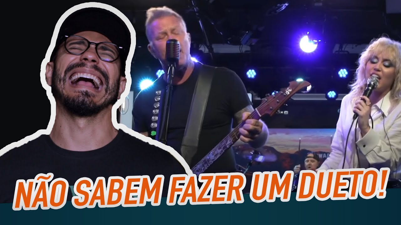 (REACT) MILEY CYRUS e METALLICA - Nothing Else Matters - Professor Bruno Padovani