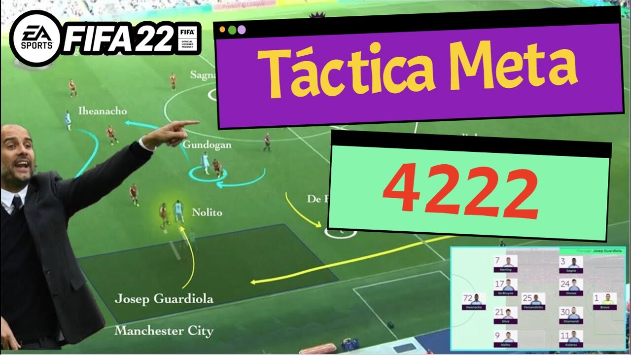 🔴 TACTICA CHETADA Y META 4222 ( 2 VERSIONES) | FIFA 22