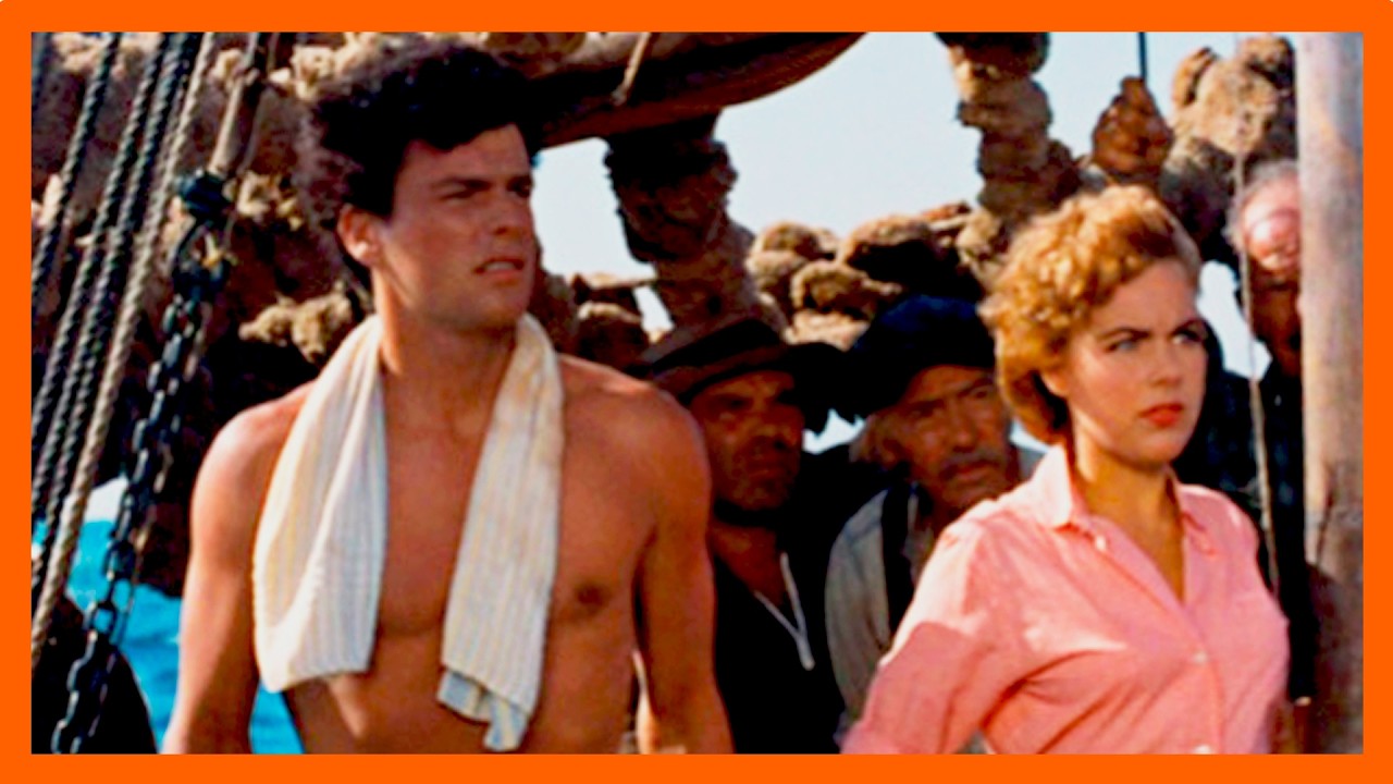 🌊 Beneath the 12-Mile Reef (1953) | ⚓️ A Deadly Battle Below the Sea