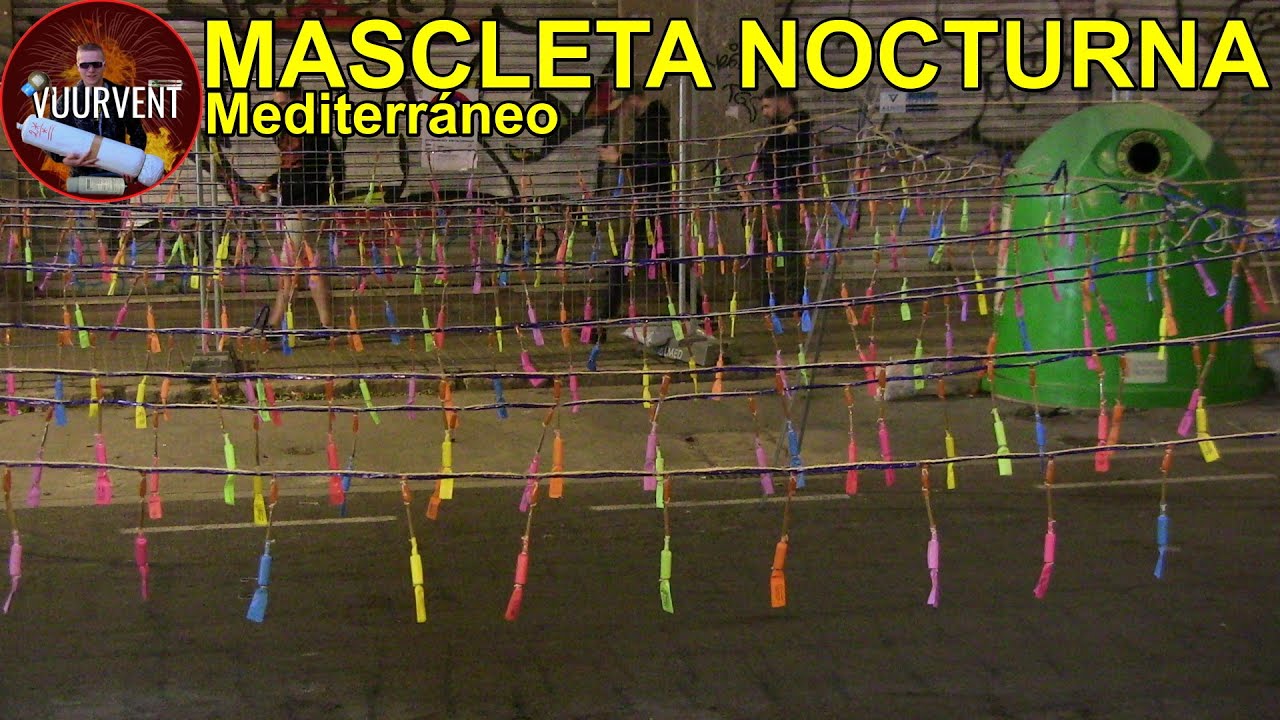 Mascleta Nocturna - Mediterráneo - Carrer dels Sants Just i Pastor - Las Falles 2023 - Valencia