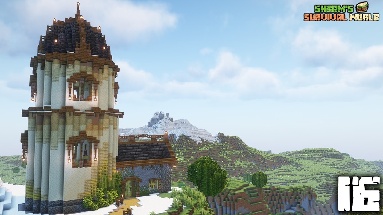 Building my first ever Map Room! | Shram's Survival World #16